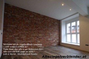 Ziegelwand im Antikoptik