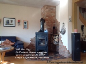 Kamin-eck-verblendung